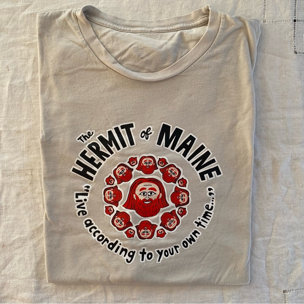 Hermit of Maine Unique Tee Shirt North Pond Hermit